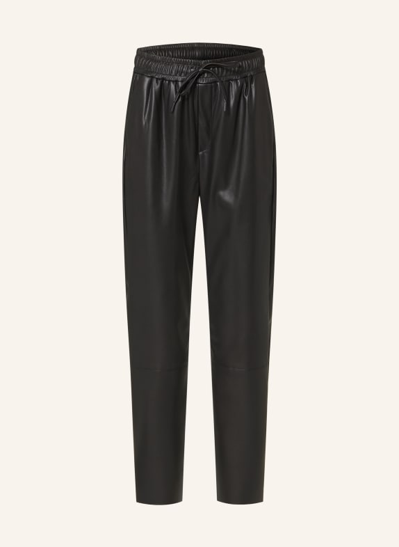 darling harbour Pants in leather look SCHWARZ