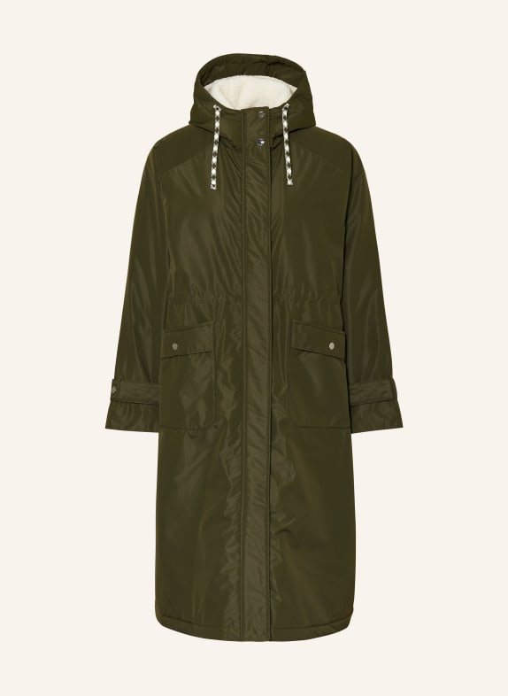 lollys laundry Parka SHEALL mit Teddyfell DUNKELGRÜN