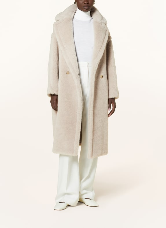 Max Mara Kunstfell-Mantel TEDGIRL mit Alpaka BEIGE