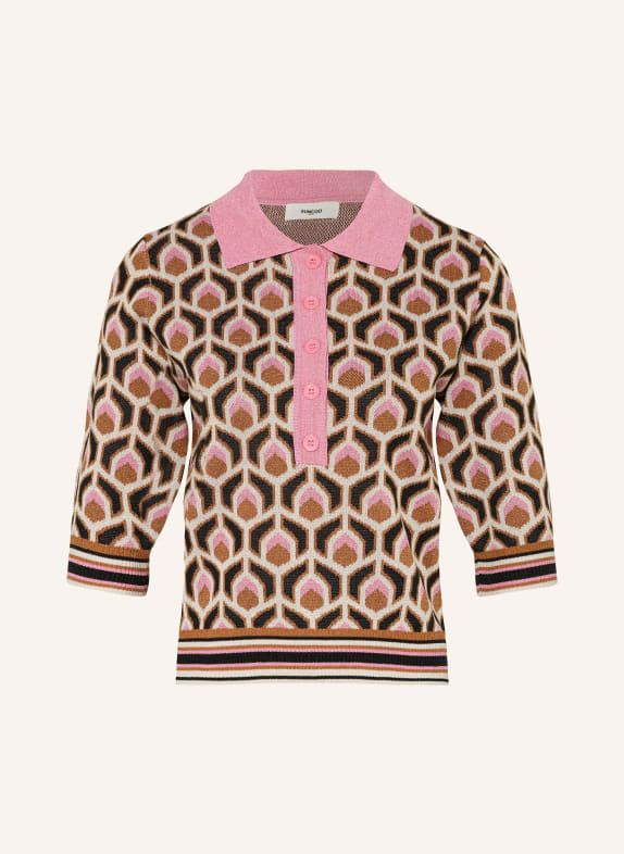 SUNCOO Flared jeans RITUAL with decorative gems BLACK/ CREAM/ PINK