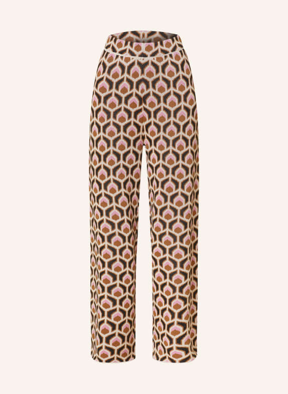 SUNCOO Knit trousers JASPER with glitter thread BLACK/ PINK/ CREAM