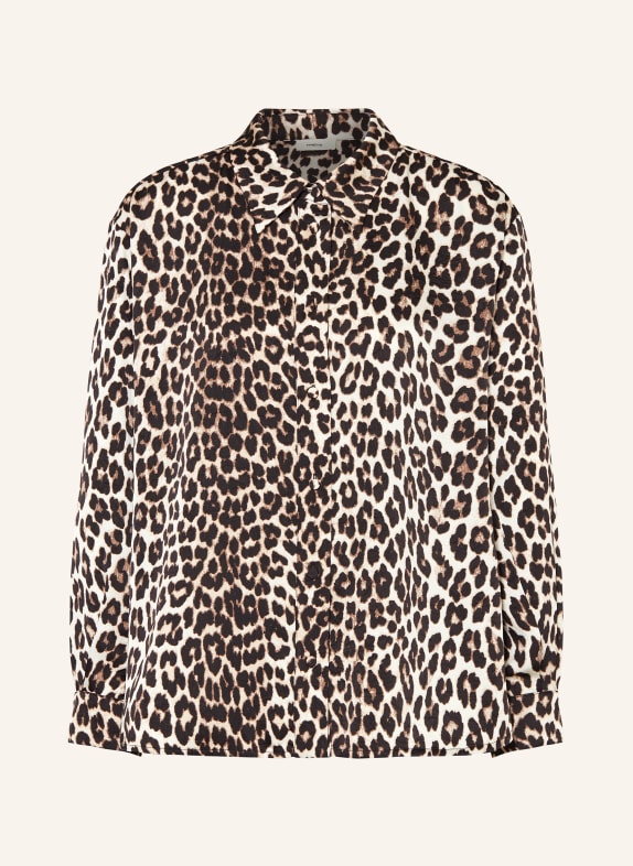 SUNCOO Shirt blouse LATOYA ECRU/ BLACK/ BROWN