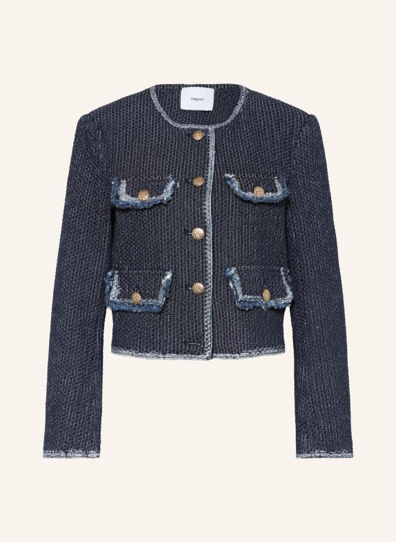 SUNCOO Boxy jacket DIANA in denim look DARK BLUE