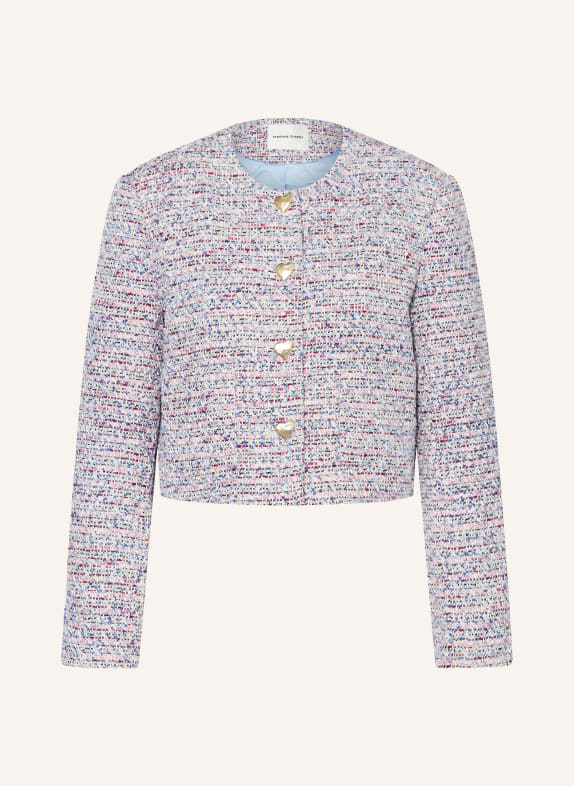 FABIENNE CHAPOT Kastenjacke DAVIS aus Tweed PINK/ BLAU/ FUCHSIA