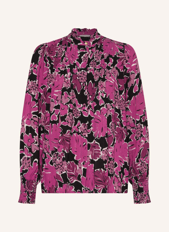 FABIENNE CHAPOT Bluse LUCKY mit Glitzergarn FUCHSIA/ SCHWARZ