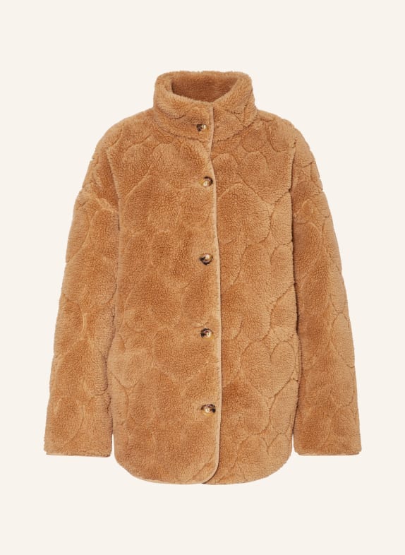 FABIENNE CHAPOT Teddyfell-Jacke MERLE CAMEL