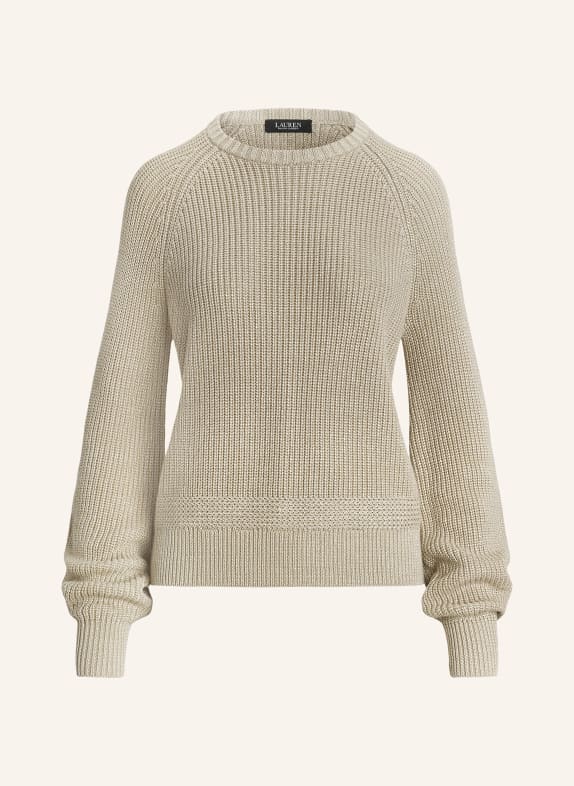 LAUREN RALPH LAUREN Pullover BEIGE/ SILBER