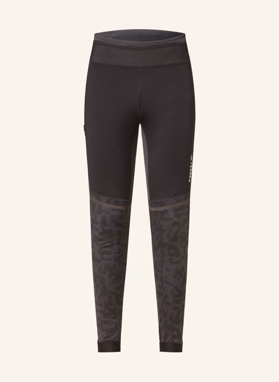 adidas TERREX Legginsy TERREX AGRAVIC TRAIL CZARNY/ SZARY