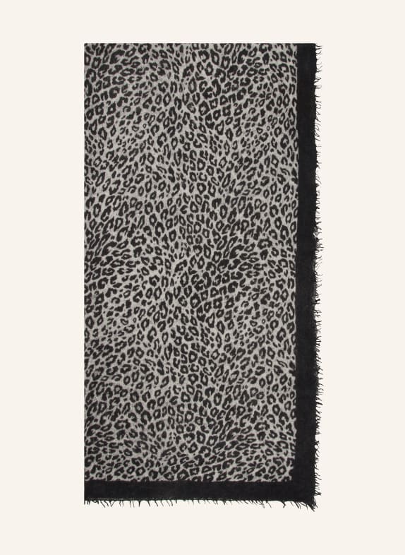 Mouleta Cashmere scarf BLACK/ WHITE