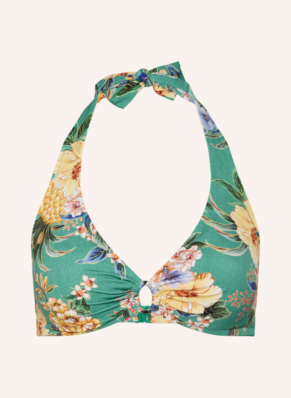 Lidea Neckholder-Bikini-Top PINEAPPLE SEA GRÜN/ GELB