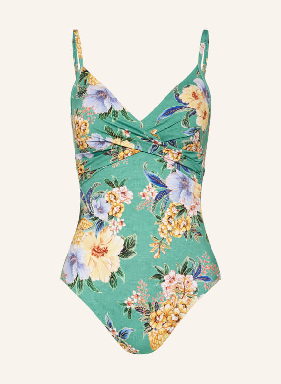 Lidea Shaping swimsuit PINEAPPLE SEA GREEN/ YELLOW/ LIGHT BLUE