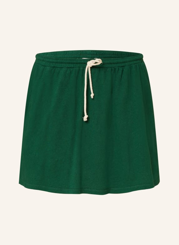 American Vintage Jersey skirt with linen GREEN