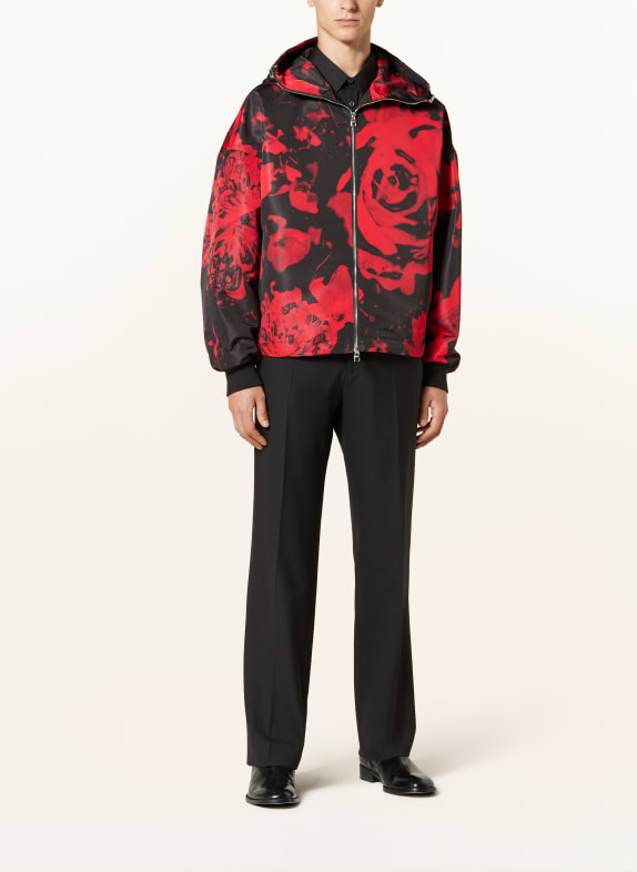 McQUEEN windjack ZWART / ROOD