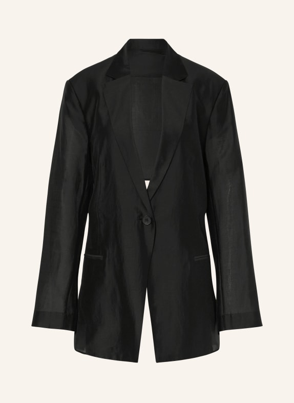 COS Long blazer with cut-out BLACK