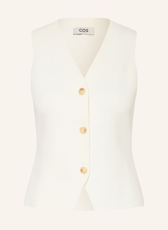 COS Knit vest WHITE