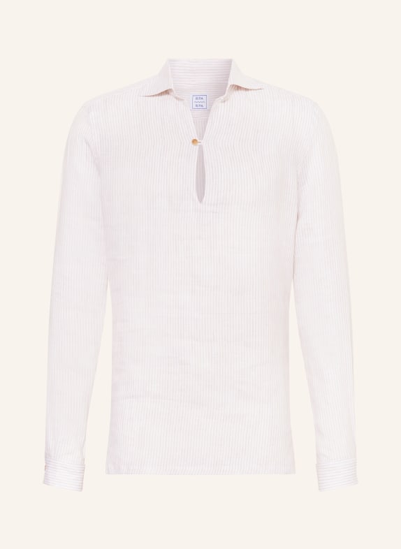 RIPA RIPA Linen shirt CAPRI regular fit WHITE/ BEIGE