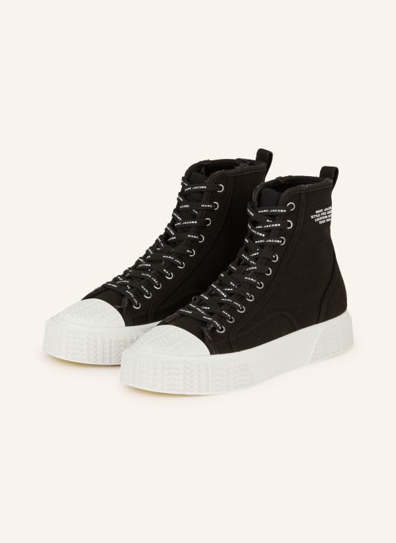 MARC JACOBS High-top sneakers THE HIGH TOP SNEAKER BLACK/ WHITE
