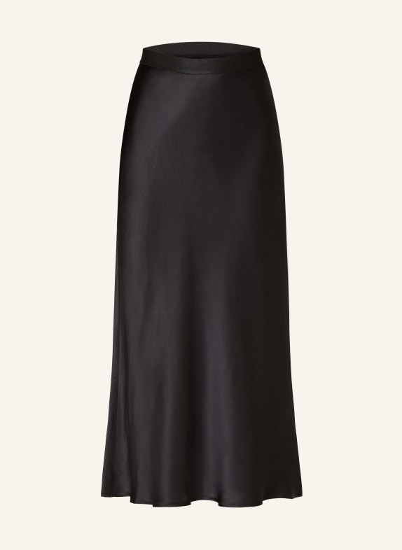 MRS & HUGS Silk skirt BLACK