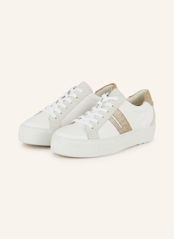 paul green Sneakers with rivets WHITE