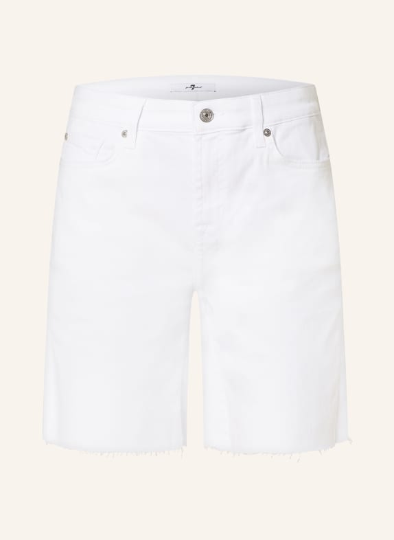 7 for all mankind Denim shorts WHITE
