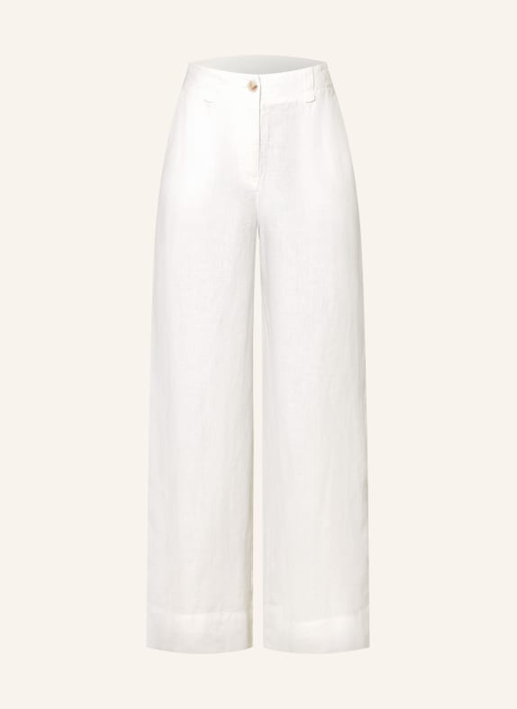 REISS Linen trousers DEMI WHITE