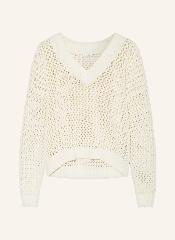 REISS Sweater LARISSA with linen WHITE