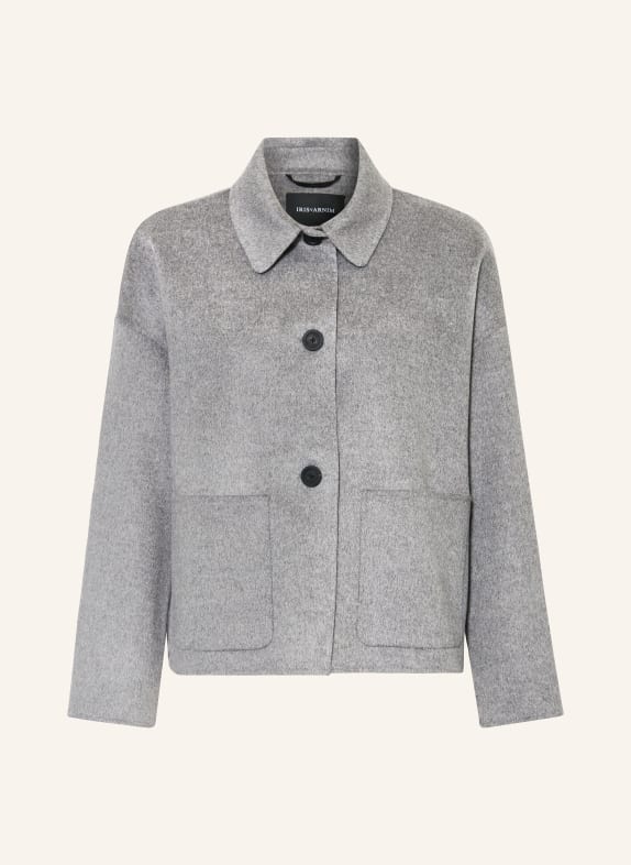 IRIS von ARNIM Boxy jacket DAVIA with cashmere GRAY