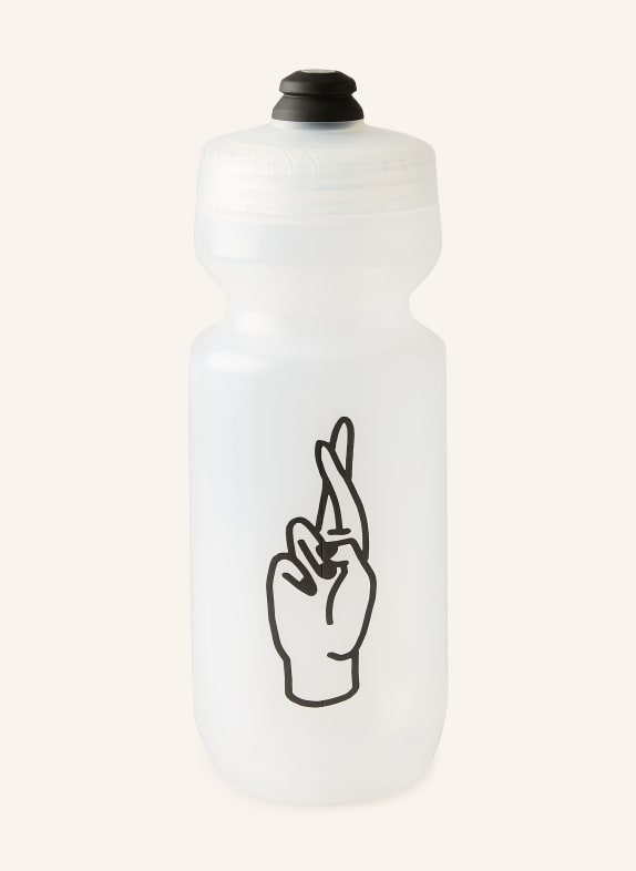 FINGERSCROSSED Water bottle BIDON WHITE