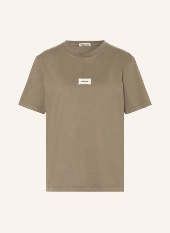 FINGERSCROSSED T-shirt MOVEMENT BROWN/ WHITE