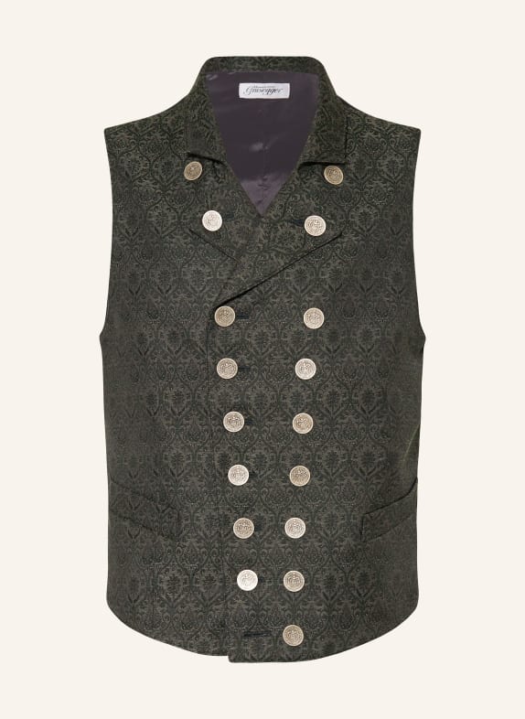 Grasegger Traditional vest BIERKUTSCHER GREEN/ BLACK