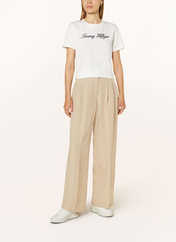 TOMMY HILFIGER T-shirt WIT / ZWART