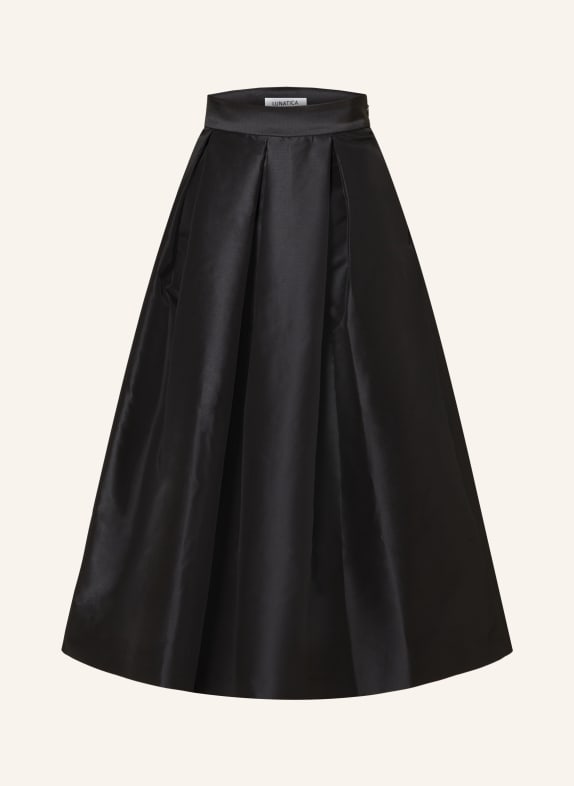 LUNATICA MILANO Satin skirt BLACK