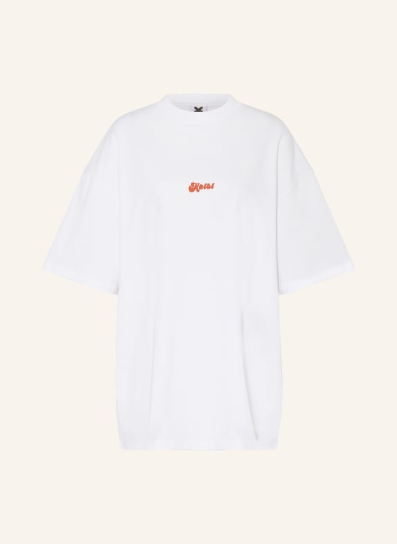 KARO KAUER T-shirt WHITE/ BLACK/ ORANGE