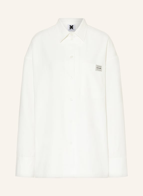 KARO KAUER Oversized shirt blouse WHITE