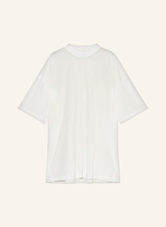 KARO KAUER Oversized shirt made of mesh WHITE