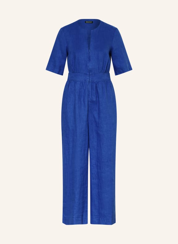WHISTLES Linen jumpsuit COSIMA BLUE