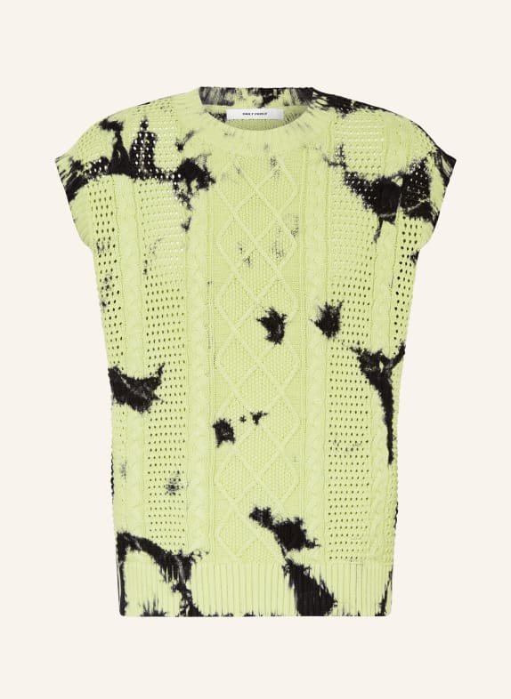 DAILY PAPER Knit shirt XOIS LIGHT GREEN/ BLACK