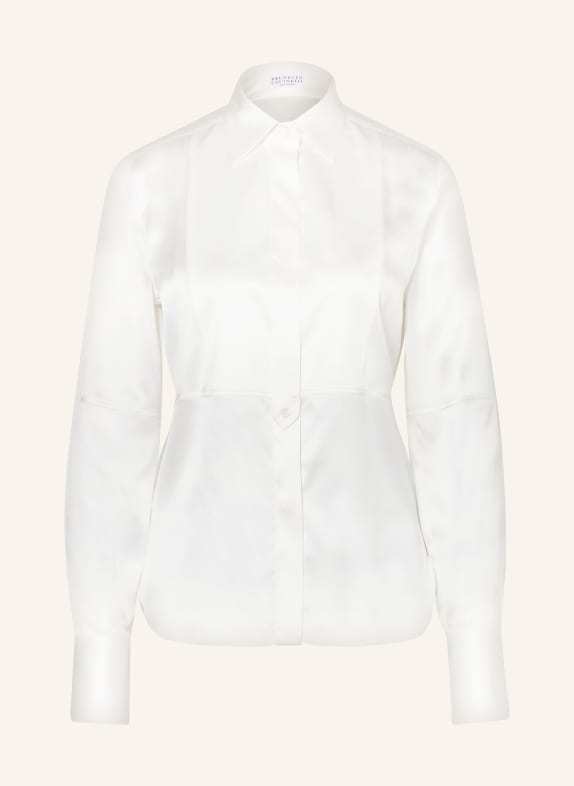 BRUNELLO CUCINELLI Shirt blouse in silk ECRU