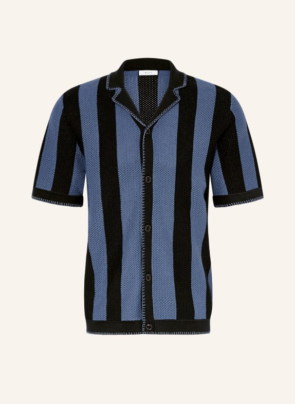 REISS Knit shirt NAXOS regular fit DARK BLUE/ BLUE
