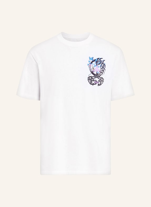 ALLSAINTS T-shirt FREED WHITE/ BLACK/ BLUE