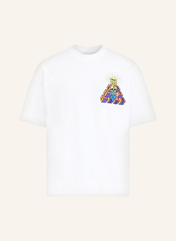 ALLSAINTS T-shirt PLATEAU WHITE/ YELLOW/ ORANGE