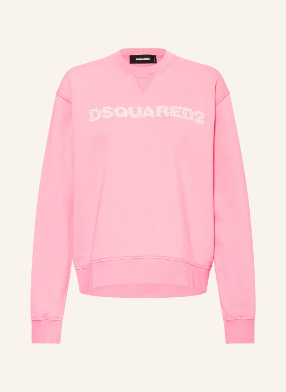 DSQUARED2 Sweatshirt PINK/ WEISS