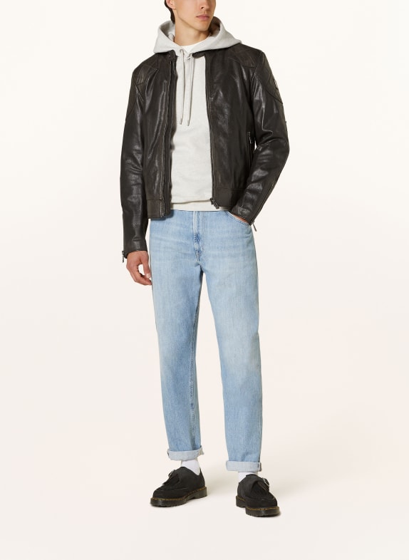 BELSTAFF Lederjacke OUTLAW SCHWARZ