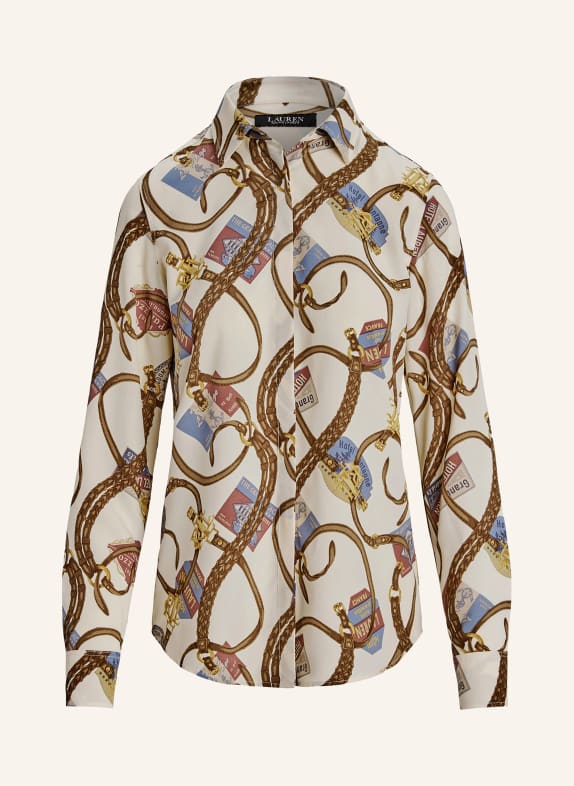 LAUREN RALPH LAUREN Koszula KREMOWY/ BRĄZOWY/ GRANATOWY