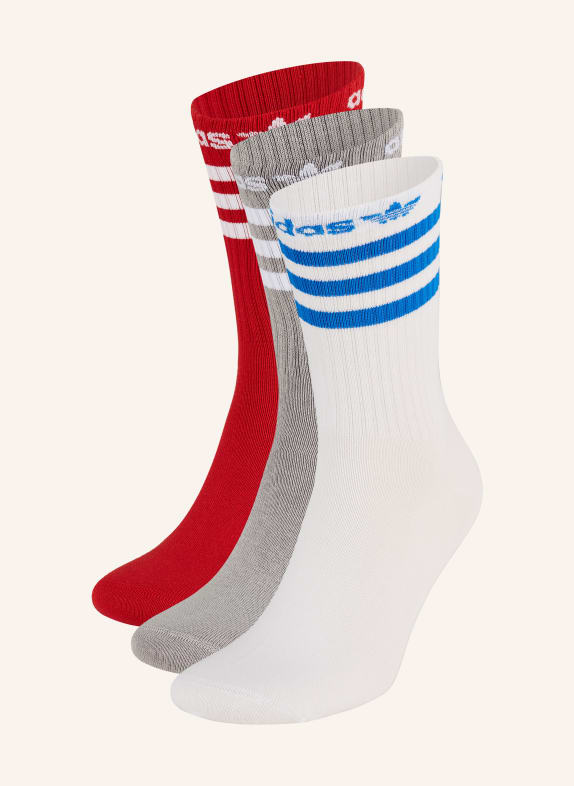 adidas Originals Ponožky CREW, 3 páry v balení MGSOGR/WHITE/BETSCA