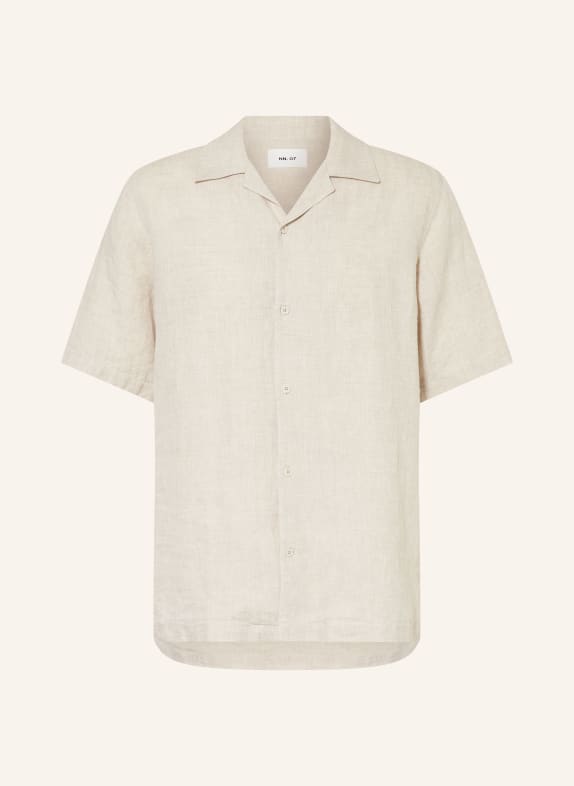 NN.07 Resort shirt JULIO comfort fit made of linen BEIGE