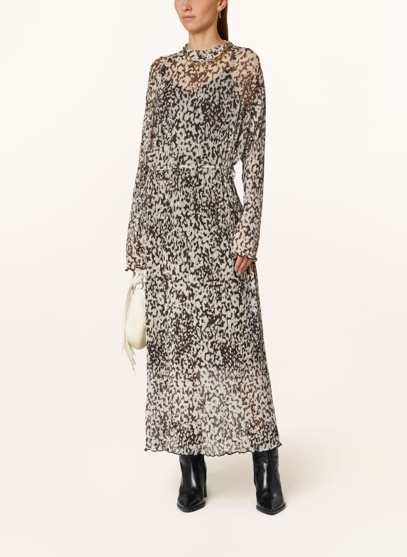 MSCH COPENHAGEN Kleid MSCHDONETTE ILLENORA aus Mesh CREME/ SCHWARZ