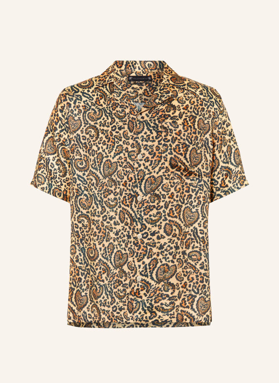 ALLSAINTS Resort shirt LEO PAISLEY relaxed fit BLACK/ BROWN