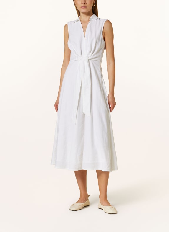 Phase Eight Wrap dress BECKY with linen WHITE