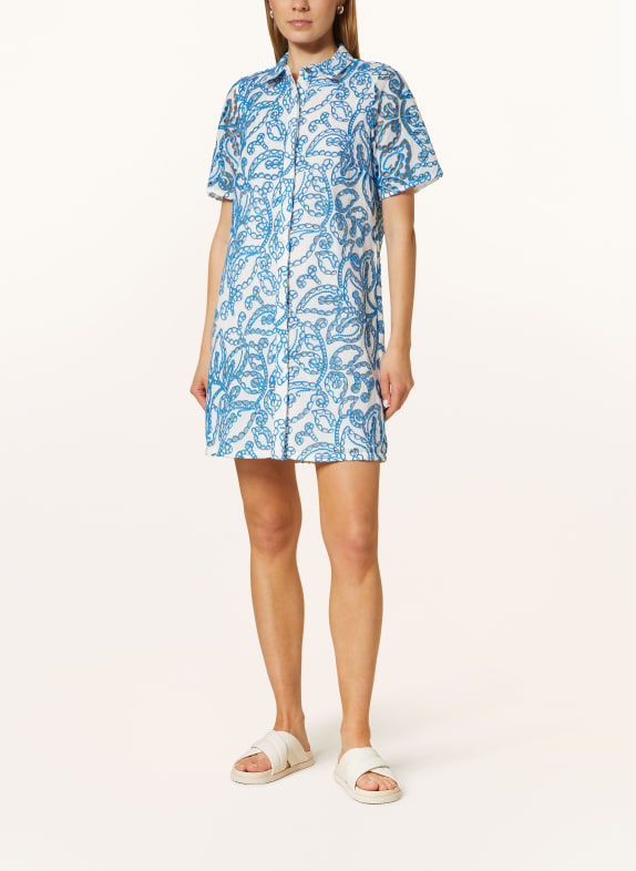 Phase Eight Shirt dress NICKY made of broderie anglaise BLUE/ WHITE